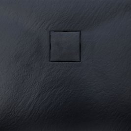 Czarny brodzik prysznicowy kwadratowy o strukturze kamienia 90x90 cm Riko Hydrosan