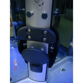 Kabina prysznicowa zabudowana na niskim brodziku 120x85 z sauną Monako Lewa