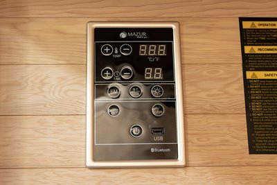 Sauna na podczerwień dwuosobowa panele sól himalajska 120X105X190CM MO-EA2R Infrared Mazur