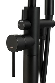 Czarna bateria wannowa wolnostojąca CMM35BL Lugo Corsan