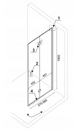 Kabina prysznicowa MySpace Double 100x100