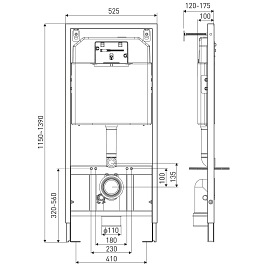 Stelaż podtynkowy wc K-50 Slim Kerra
