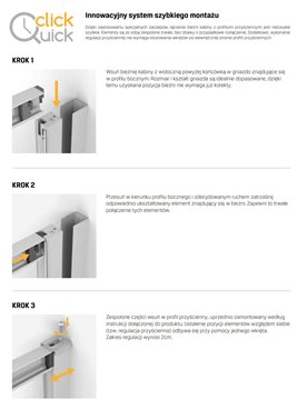 Kabina prysznicowa przyścienna 100x80 K-0476 New Corrina New Trendy