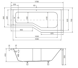 Wanna + parawan 2S Integra 170 Prawa Besco