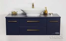 Szafka wisząca z umywalką nablatową 120/50 cm Belli Gold Gante