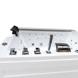 Wanna z hydromasażem prostokątna do zabudowy + obudowa Kalambo WH 190x150 cm