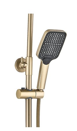 Zestaw prysznicowy natynkowy złoty szczotkowany Joe Rea
