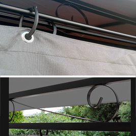 Pawilon ogrodowy KING 400x300 cm z moskitierą szary