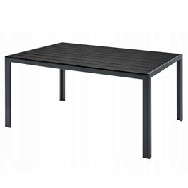 Zestaw mebli ogrodowych metalowych stół i krzesła Vera kolor czarny