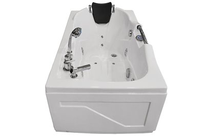 Wanna z hydromasażem prostokątna do rogu łazienki 150x83 cm MO-0204
