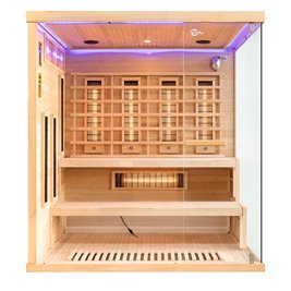 Sauna na podczerwień 4 osobowa + kamienie solne 175X140X200CM MO-EP4RSL Infrared Mazur