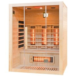 Sauna na podczerwień 4-osobowa 150x120 cm grzejniki kwarcowe i karbonowe Alta3 Infrared