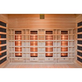 Sauna na podczerwień 4-osobowa 175x120 cm grzejniki kwarcowe i karbonowe Alta5 Infrared