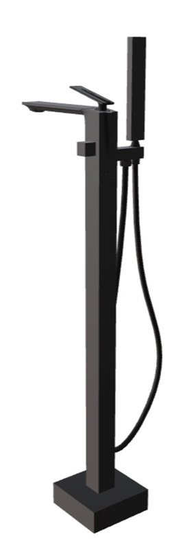 Bateria wannowa wolnostojąca czarny matt Aspira Besco BW-A-CZ