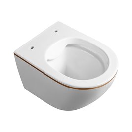 Zestaw podtynkowy kompletny stelaż + miska MIZU-WH-GL-RIM-03 + przycisk ST+H GOLD