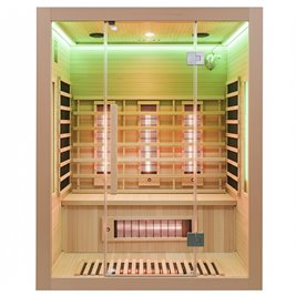 Sauna na podczerwień 4-osobowa 150x120 cm grzejniki kwarcowe i karbonowe Alta3 Infrared
