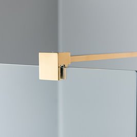 Złota ścianka prysznicowa 80 cm SH07BG szkło 8mm