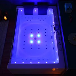 Wanna z hydromasażem prostokątna 180x120 cm Nike 937 Hydrosan