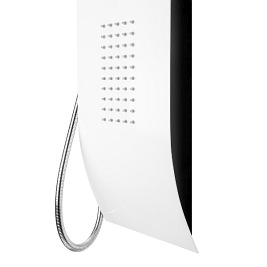 Panel prysznicowy czarno biały Duo Corsan