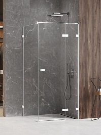 Kabina prysznicowa biała prawa 80x110 cm EXK-2735 Avexa New Trendy White