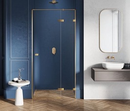 Drzwi prysznicowe 80 cm EXK-1715 Avexa Gold Brushed New Trendy