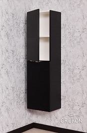 Czarny słupek łazienkowy wiszący Victa