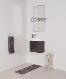 Lustro łazienkowe prostokątne 40x80 cm srebrna rama