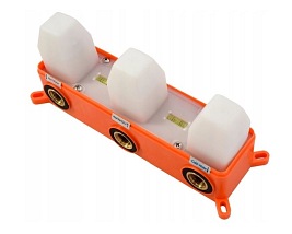 Zestaw prysznicowy podtynkowy czarny Exit Black Rea