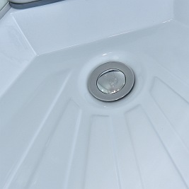 Kabina prysznicowa półokrągła zabudowana 90x90 WSH-303B