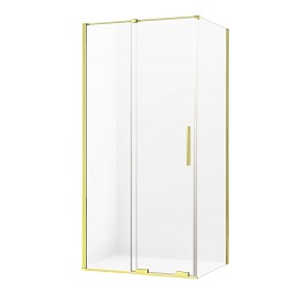 Smart Light Gold New Trendy złota kabina prysznicowa narożna prostokątna 130x110 cm EXK-4246