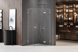 Kabina pięciokątna 80x80 prawa EXK-3885 Avexa New Trendy Chrom