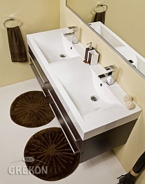 Szafka z umywalką 140/50/4 Nadia seria Fokus Wenge Mat