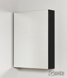 Szafka wisząca z lustrem 60x80 cm czarny mat Belli Gold