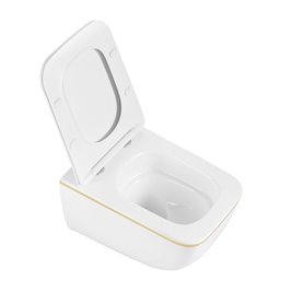 Zestaw podtynkowy stelaż GEBERIT DUOFIX + miska YUZU-WH-GL-TR-03 + przycisk DELTA 30 chrom