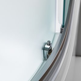 Kabina prysznicowa na głębokim brodziku szkło mrożone 90x90 Maja Hydrosan