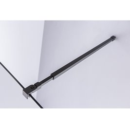 Czarna ścianka prysznicowa 90 cm SH07CB szkło 8mm