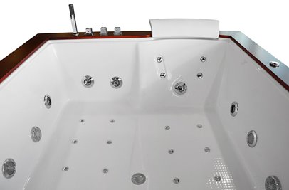 Wanna z hydromasażem prostokątna 180x150 cm MO-1666HC