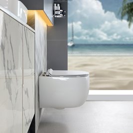 Zestaw podtynkowy stelaż GEBERIT DUOFIX + miska LAKE-WH-TR-01 + przycisk DELTA 50 chrom