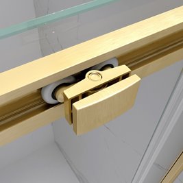 mechanizm przesuwny drzwi prysznicowych złoty