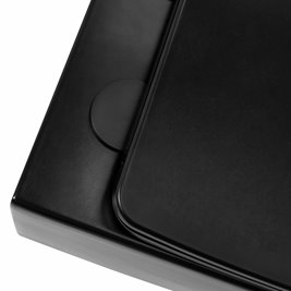 Czarna matowa misa wc wisząca Rimless Julio Rea