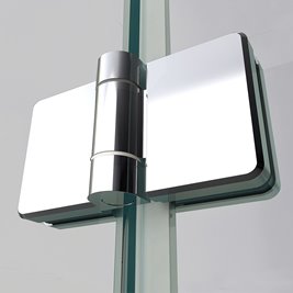 Chromowane drzwi prysznicowe składane do wnęki 120 cm ZES-KZ21F-120