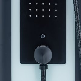 Kabina prysznicowa zabudowana na niskim brodziku kwadratowa 100x100 LISA-100