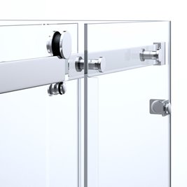 Kabina prysznicowa trójścienna 130x90x90 cm szkło 8mm mrożone Swiss Liniger