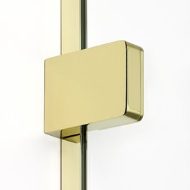 Złota przyścienna kabina prysznicowa lewa 90x80 EXK-4798 Eventa Gold Shine New Trendy