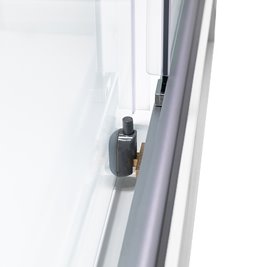 Kabina prysznicowa zabudowana prostokątna profil szczotkowany 120x80 Alma Lewa