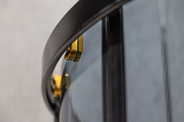 Kabina prysznicowa czarno-złota  80x80 Tiara Gold Kerra