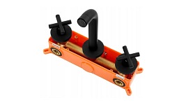 Bateria podtynkowa umywalkowa czarna Exit Black Rea