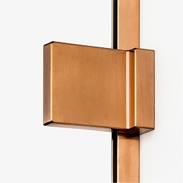 Miedziana szczotkowana kabina prysznicowa prawa 100x110 cm EXK-3591 Avexa New Trendy Copper Brushed
