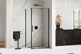 Smart New Trendy Black czarna kabina prysznicowa narożna prostokątna 100x110 cm EXK-4127