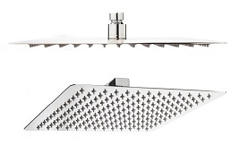 Zestaw natryskowy z kwadratową deszczownicą 20x20 termostat